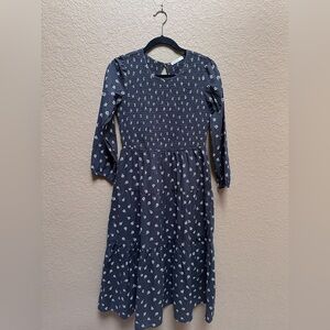 Marine Layer navy blue Floral Smocked Dress | like new | size medium